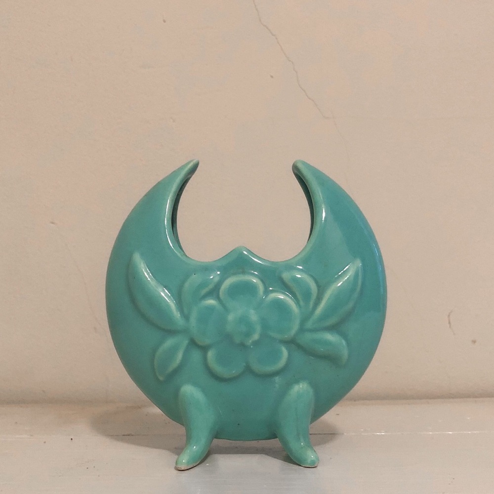 Vintage Pastel Blue Bud Vase